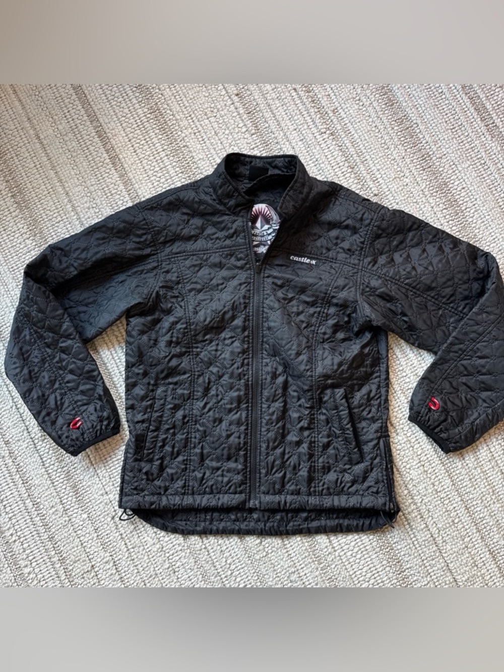 Castle X Racewear Women's Large Liner! Black Quilted Jacket! Snowmobile Winter